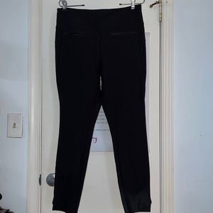 Double Zip Accent Straight Leg Pant